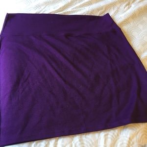 Purple mini skirt